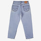 Levis 550 Jeans 33x30 Blue Relaxed Taper Light Stonewash Zip Red Tab Denim