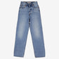 Levis Ribcage Straight Ankle Jeans 23x29 Womens Blue Light Stonewash Denim