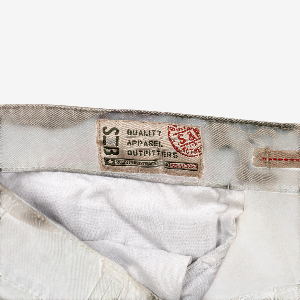 S&b Cargo Trousers Pants 38x32 00s Green Camouflage Straight
