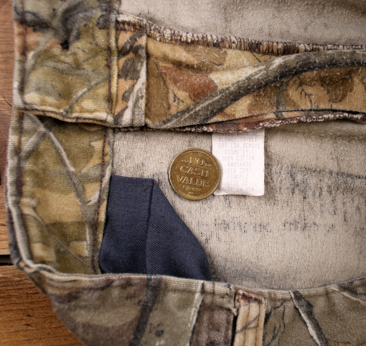 Vintage Cabelas Trousers Pants 31x30 90s Brown USA Outdoor Hunting Camo Straight