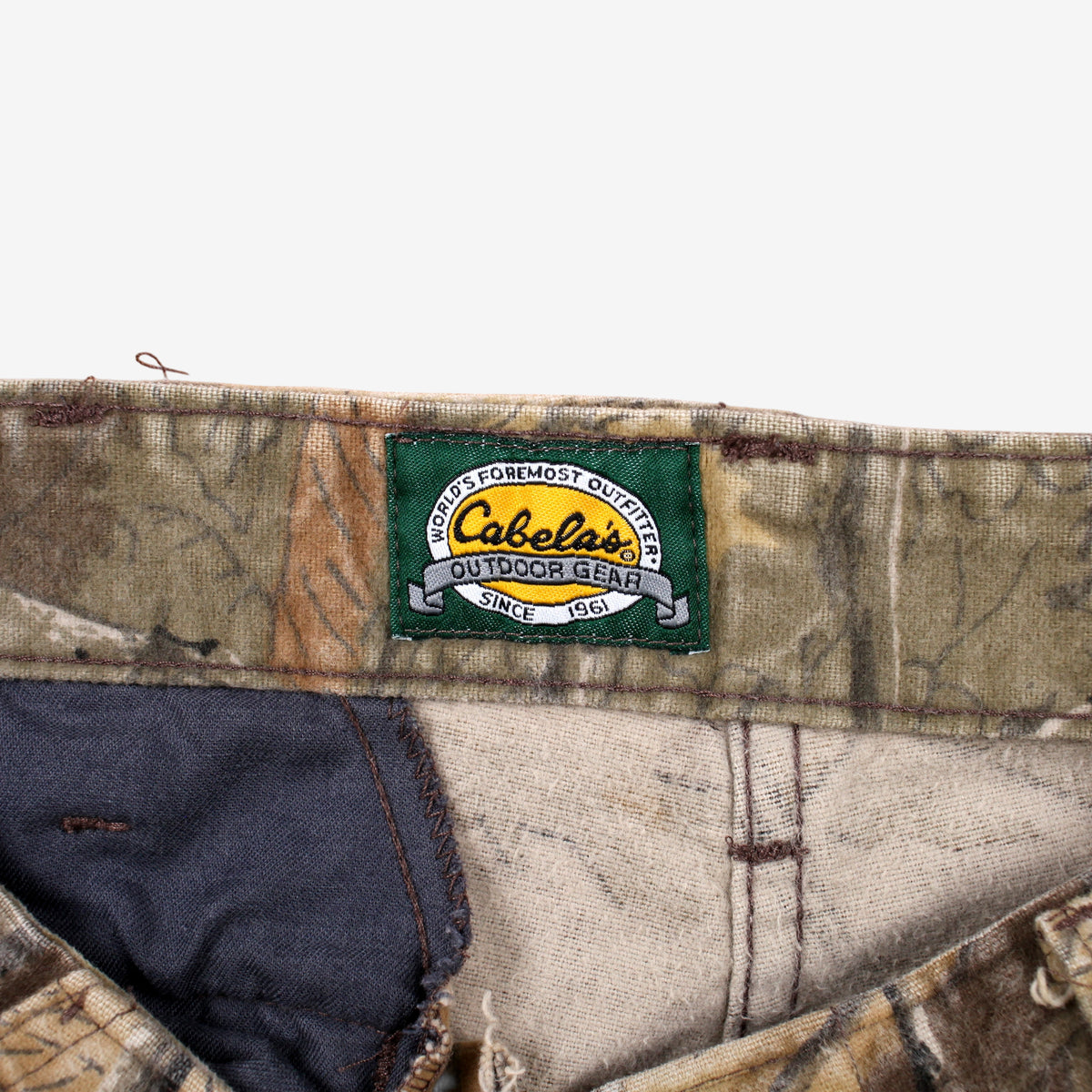 Vintage Cabelas Trousers Pants 31x30 90s Brown USA Outdoor Hunting Camo Straight
