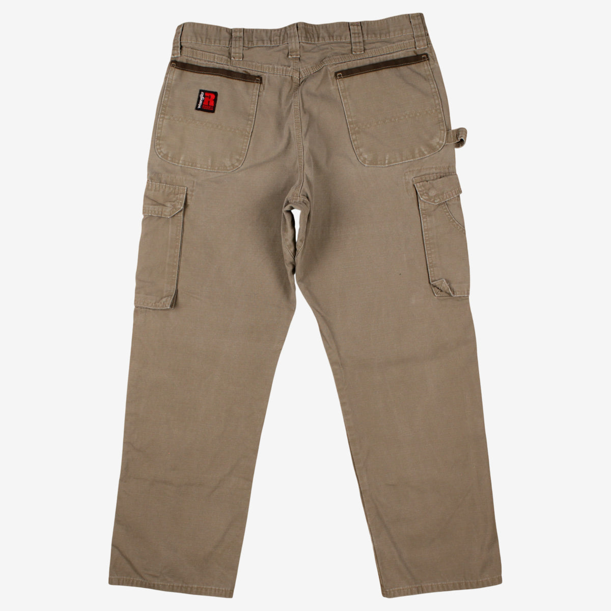 Wrangler Riggs Workwear Trousers Pants 36x30 Mens 00s Beige Carpenter Straight