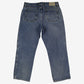 Red Head Plaid Lined Jeans 36x30 Blue Faded Medium Stonewash Button Fly Denim
