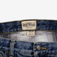Red Head Plaid Lined Jeans 36x30 Blue Faded Medium Stonewash Button Fly Denim