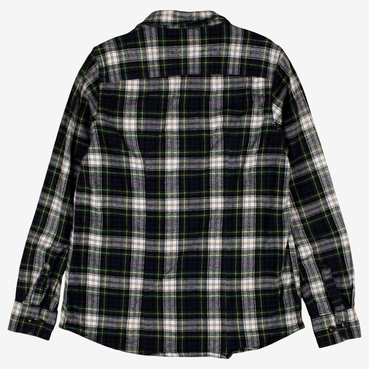 L.L. Bean Flannel Shirt XS Womens Button Cotton Plaid Outdoor Hiking Green