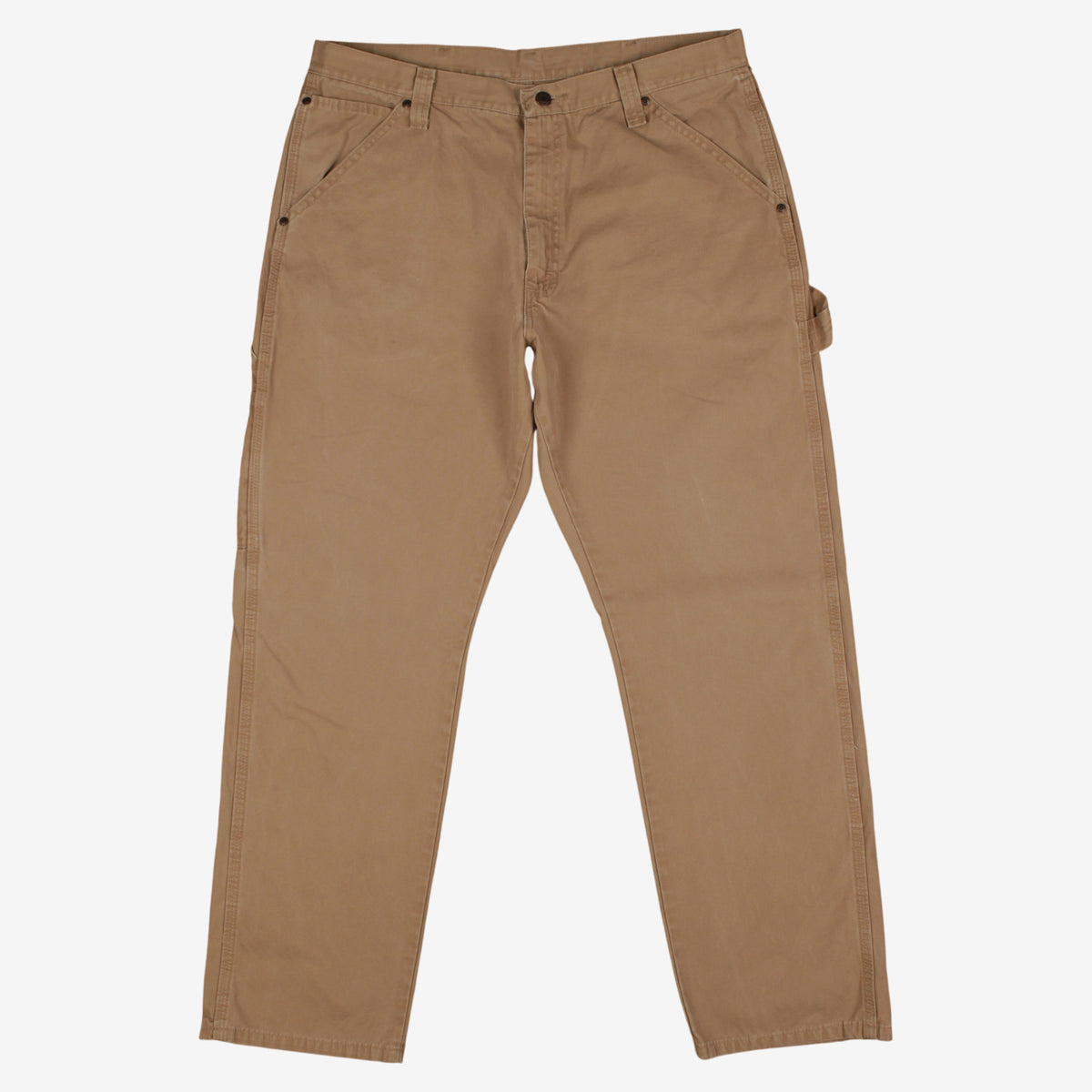 Wrangler Carpenter Trousers Pants 36x32 Mens 00s Beige Utility Tool Loop