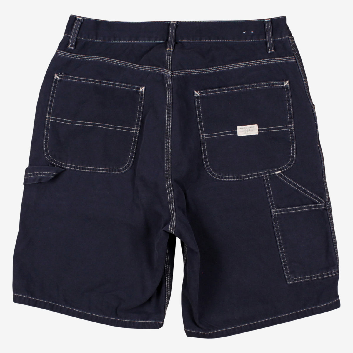 Gap Carpenter Shorts 35 00s Blue Utility Contrast Stitch Workwear