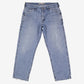 Lee Carpenter Jeans 34x30 Blue Faded Light Stonewash Button Fly Mid Rise Denim
