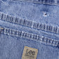 Lee Carpenter Jeans 34x30 Blue Faded Light Stonewash Button Fly Mid Rise Denim