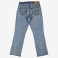 Levis 550 Jeans 32x32 Womens Blue Relaxed Taper Boot Light Stonewash Denim