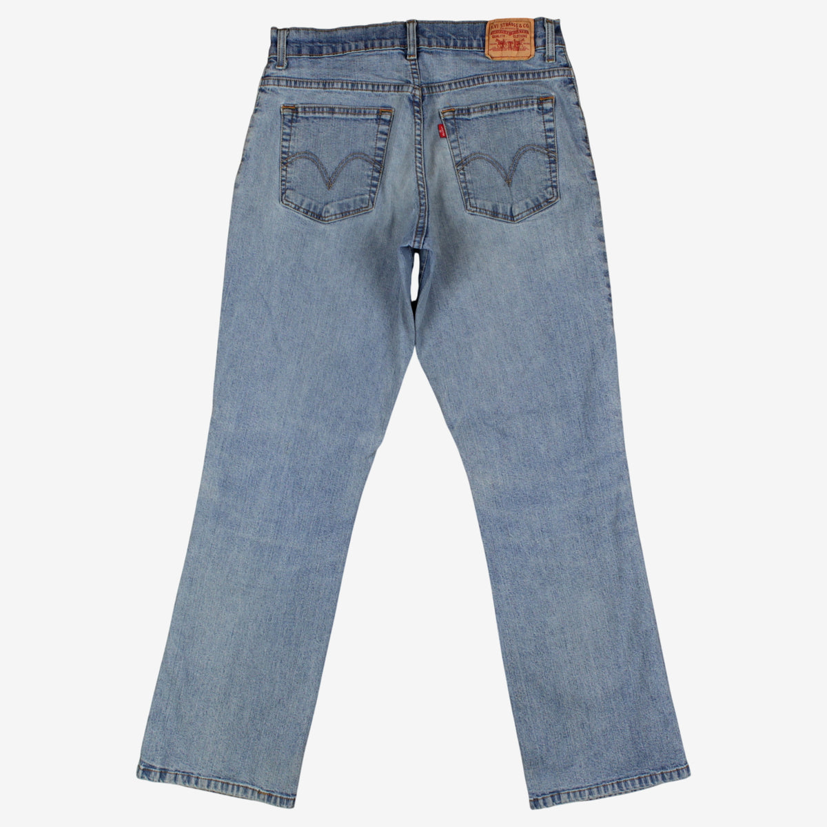 Levis 550 Jeans 32x32 Womens Blue Relaxed Taper Boot Light Stonewash Denim