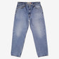 Levis 550 Jeans 36x32 Blue Relaxed Taper Faded Stonewash Zip Fly Mid Rise Denim