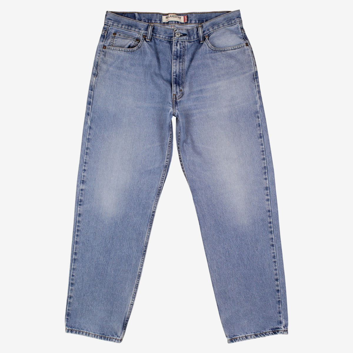 Levis 550 Jeans 36x32 Blue Relaxed Taper Faded Stonewash Zip Fly Mid Rise Denim