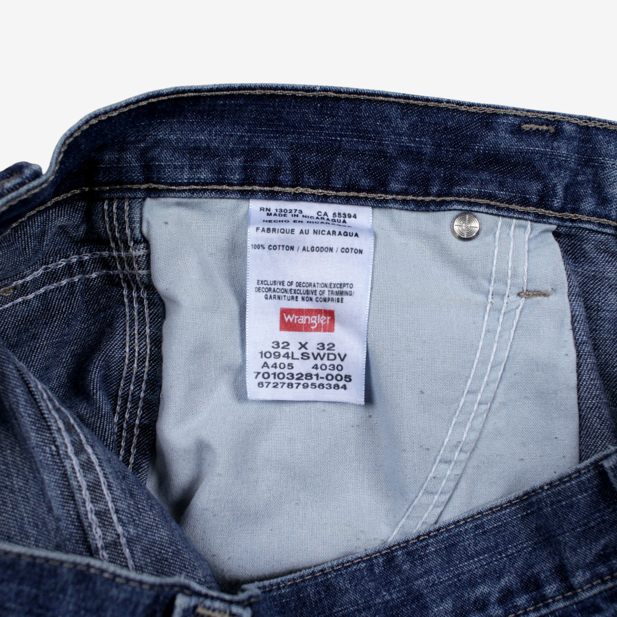 Wrangler Carpenter Jeans 32x32 Blue Faded Medium Stonewash Zip Denim