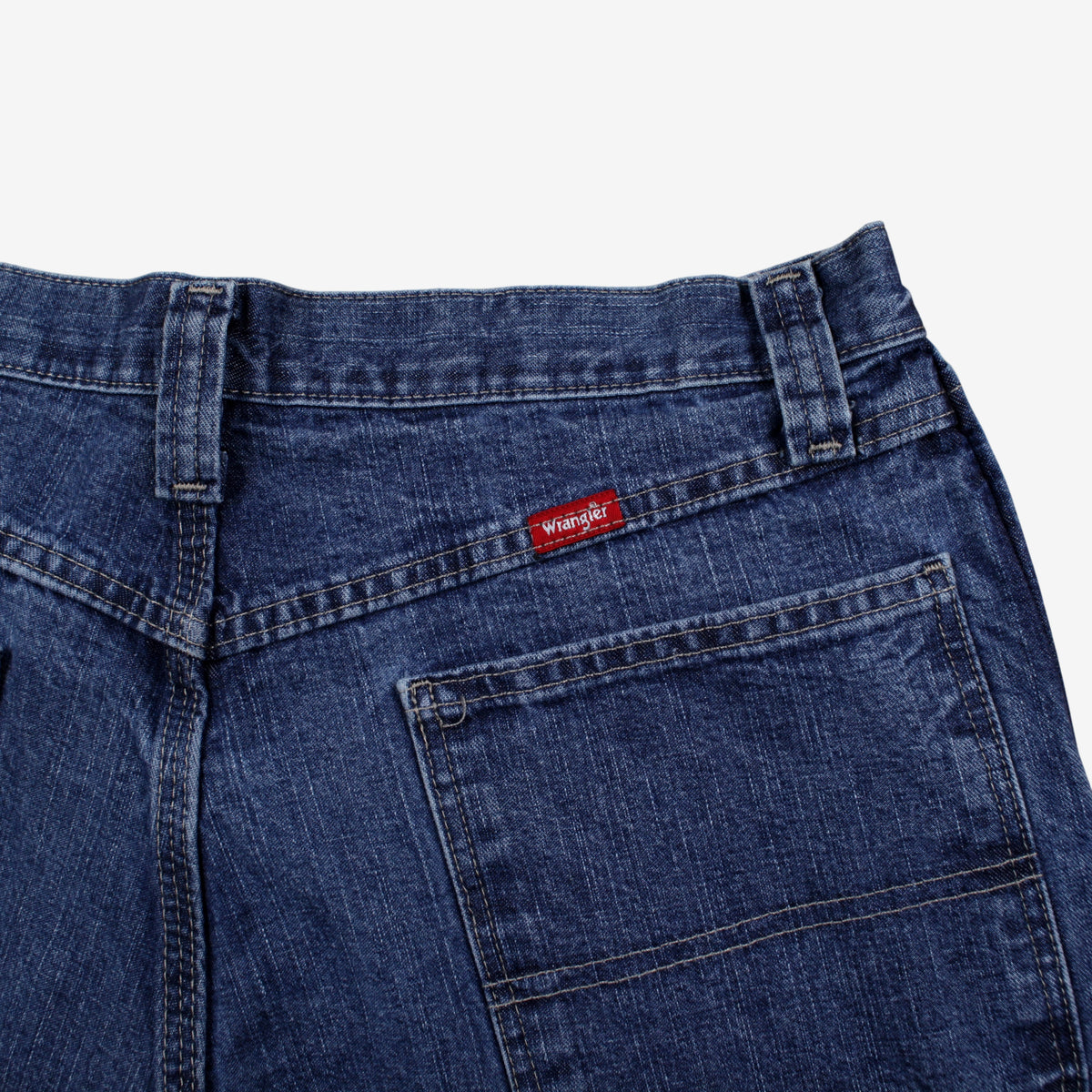 Wrangler Carpenter Jeans 32x32 Blue Faded Medium Stonewash Zip Denim
