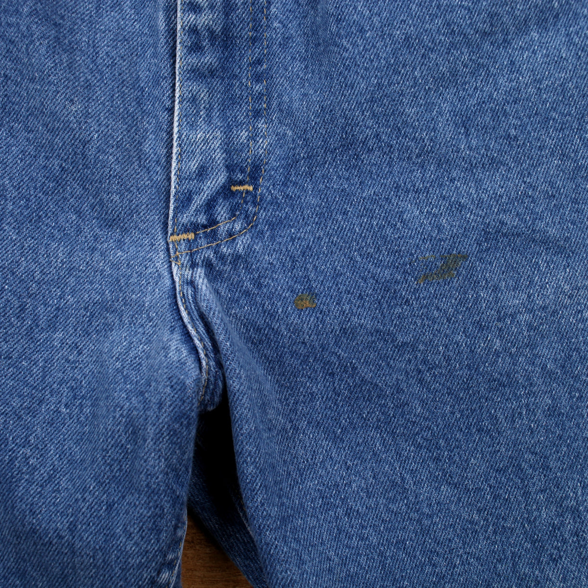 Vintage L.L. Bean Straight Jeans 34x31 90s Blue USA Made Stonewash Denim