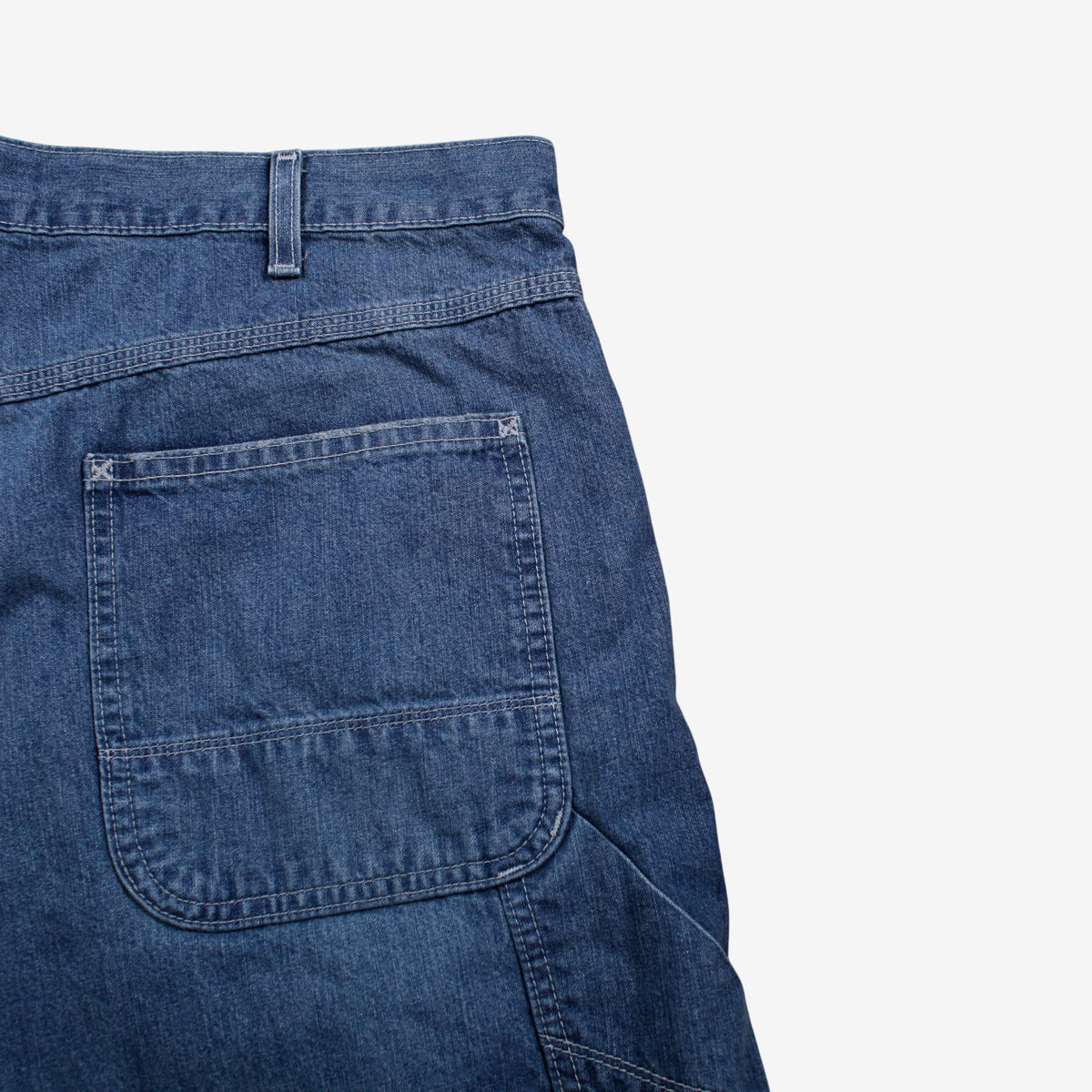 Old Navy Carpenter Jeans 40x30 Mens Blue Wide Stonewash Zip Denim Workwear