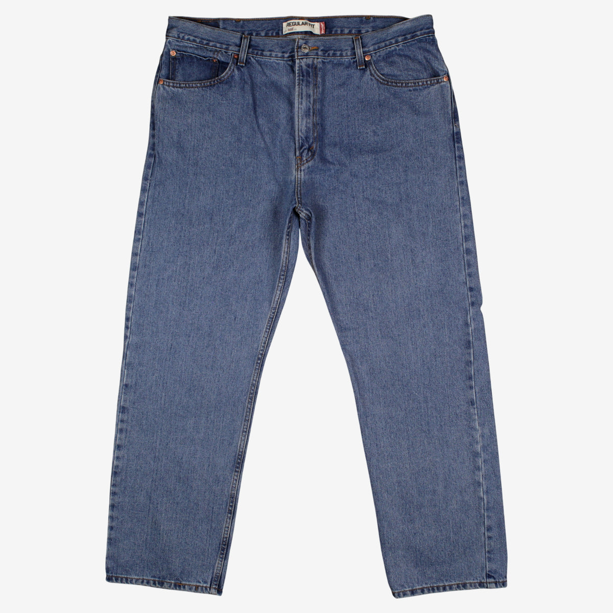 Levis 505 Jeans 42x32 Blue Regular Straight Stonewash Red Tab Denim