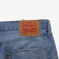 Levis 505 Jeans 35x30 Blue Regular Straight Light Stonewash Red Denim