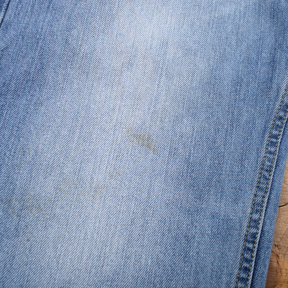 Levis 505 Jeans 35x30 Blue Regular Straight Light Stonewash Red Denim