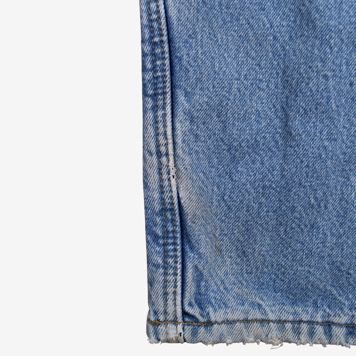 Carhartt Lined Jeans 34x32 Blue Workwear Faded Stonewash Straight Zip Fly Denim