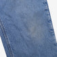 Carhartt Lined Jeans 34x32 Blue Workwear Faded Stonewash Straight Zip Fly Denim