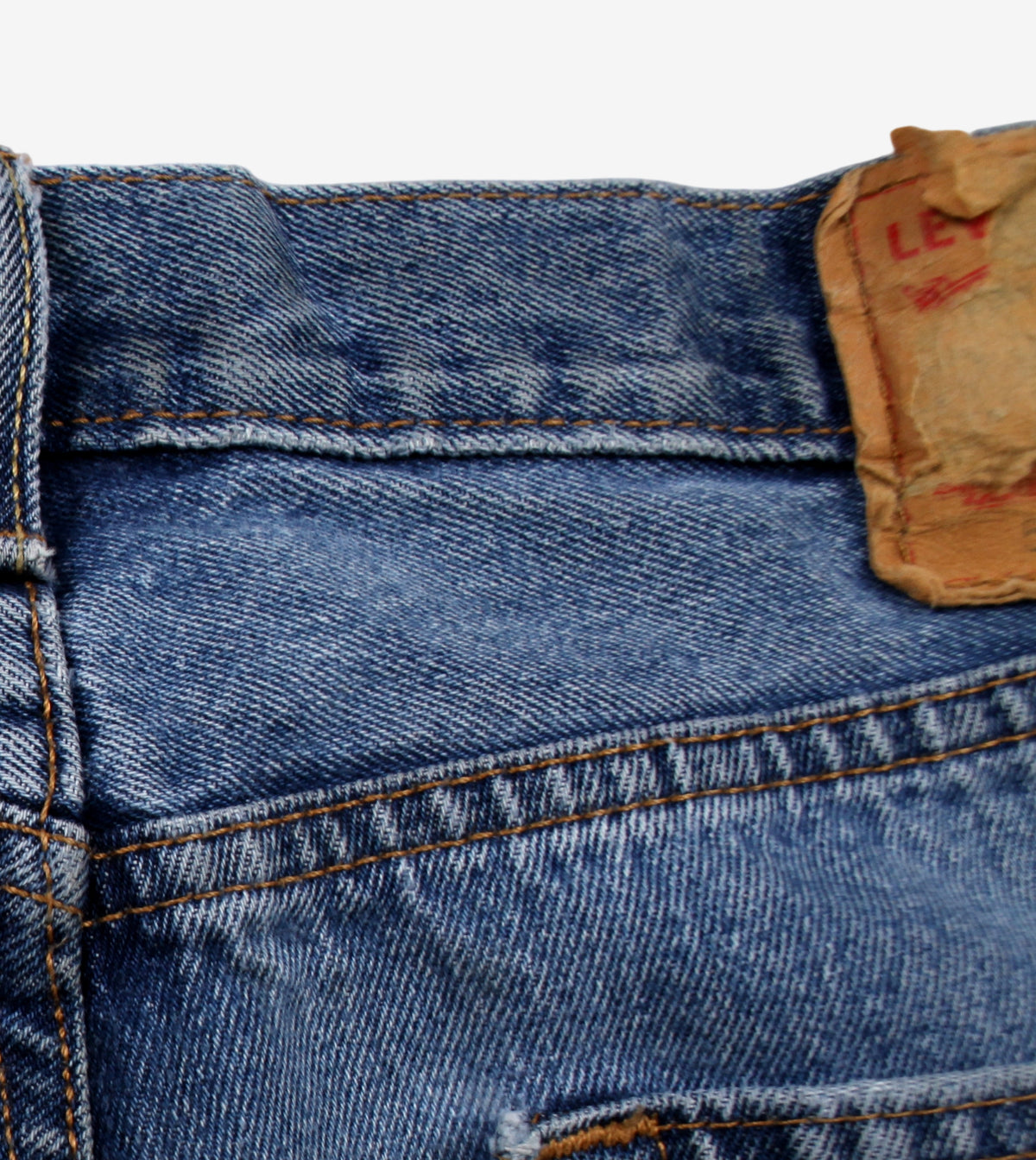 Levis 550 Jeans 36x30 Blue Relaxed Taper Faded Stonewash Zip Red Tab Denim