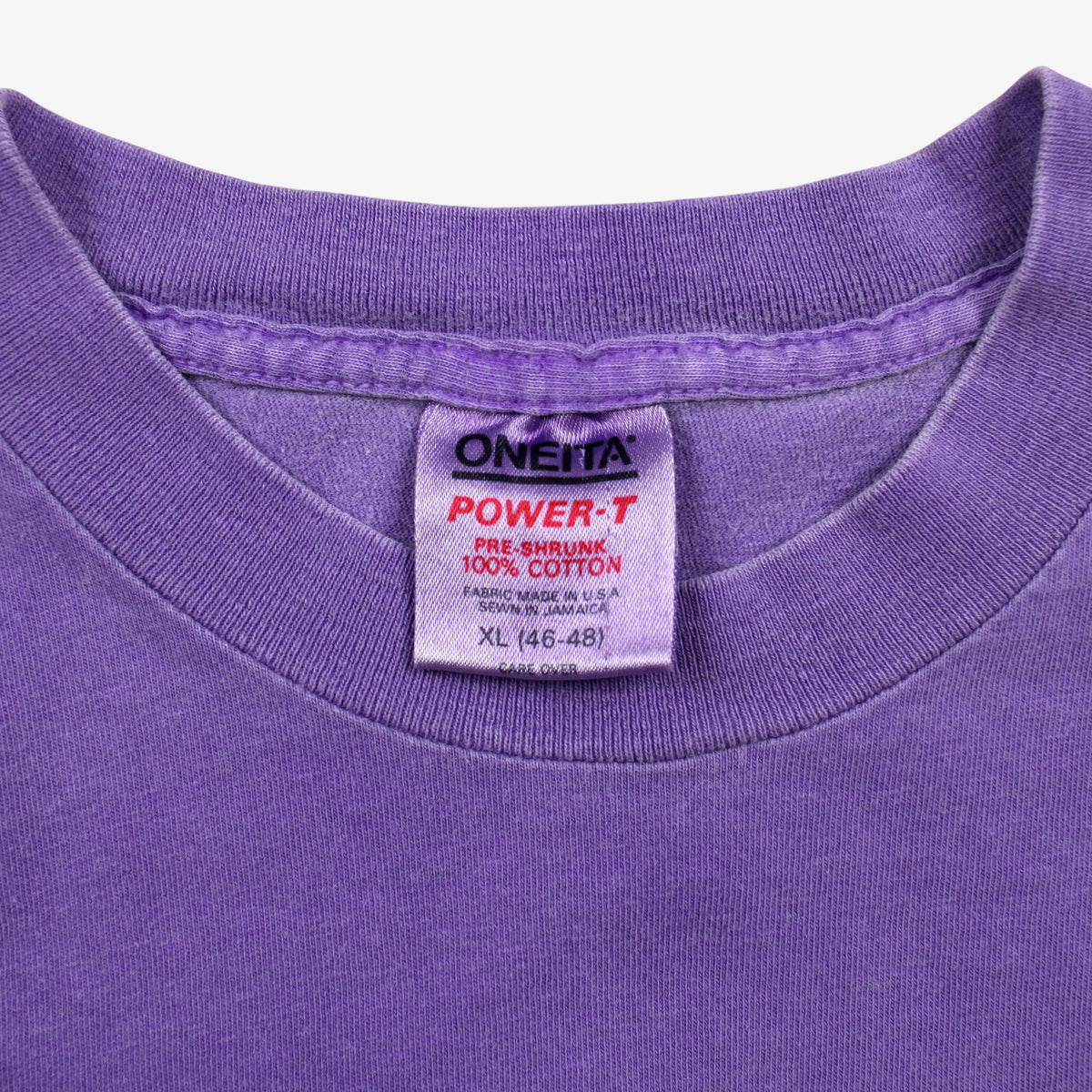 Vintage Oneita T-shirt L Mens 90s Purple Sailworks Vermont Graphic Single Stitch