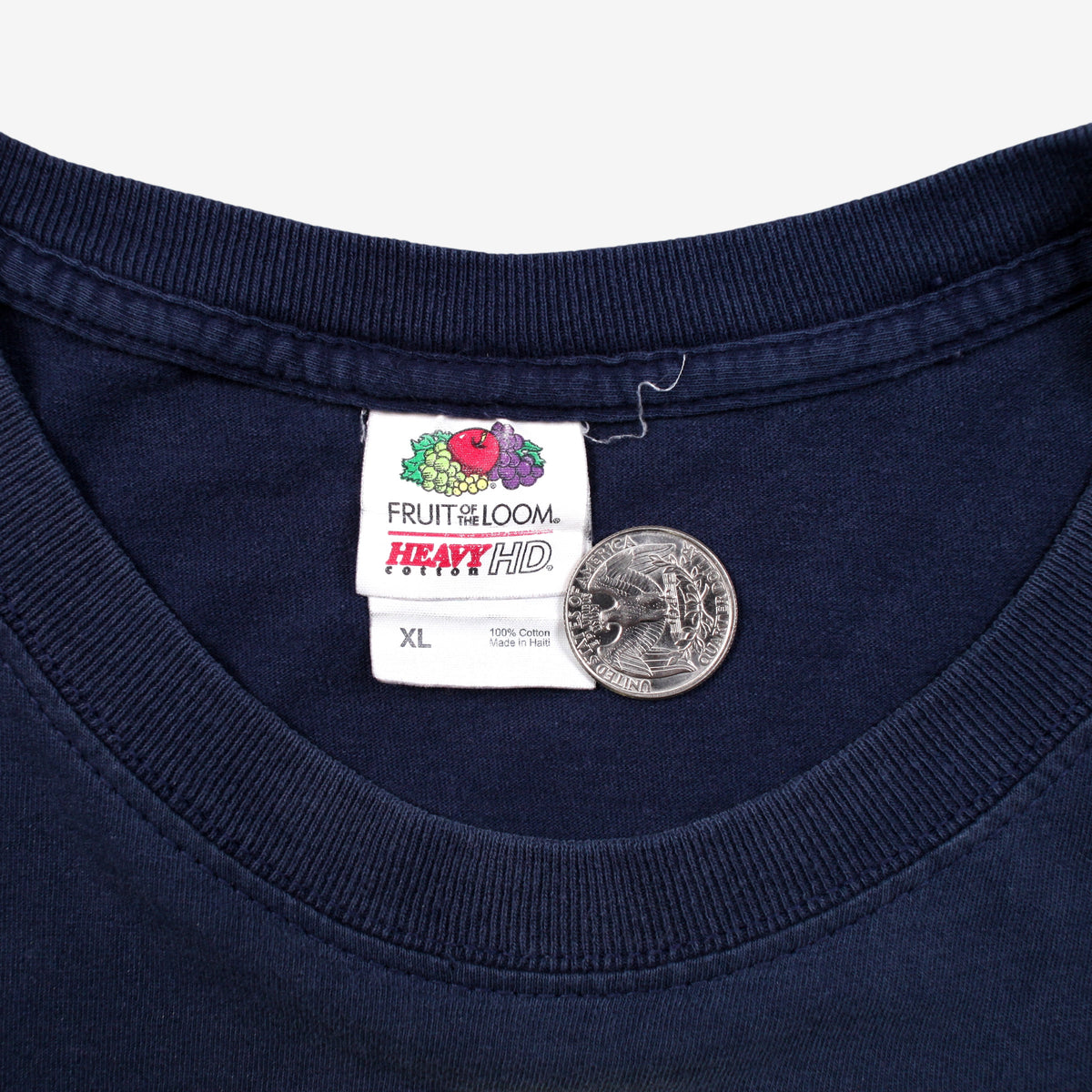 Fruit Of The Loom T-shirt XL Mens 00s Eagle Wolves Moon Graphic Nature Blue