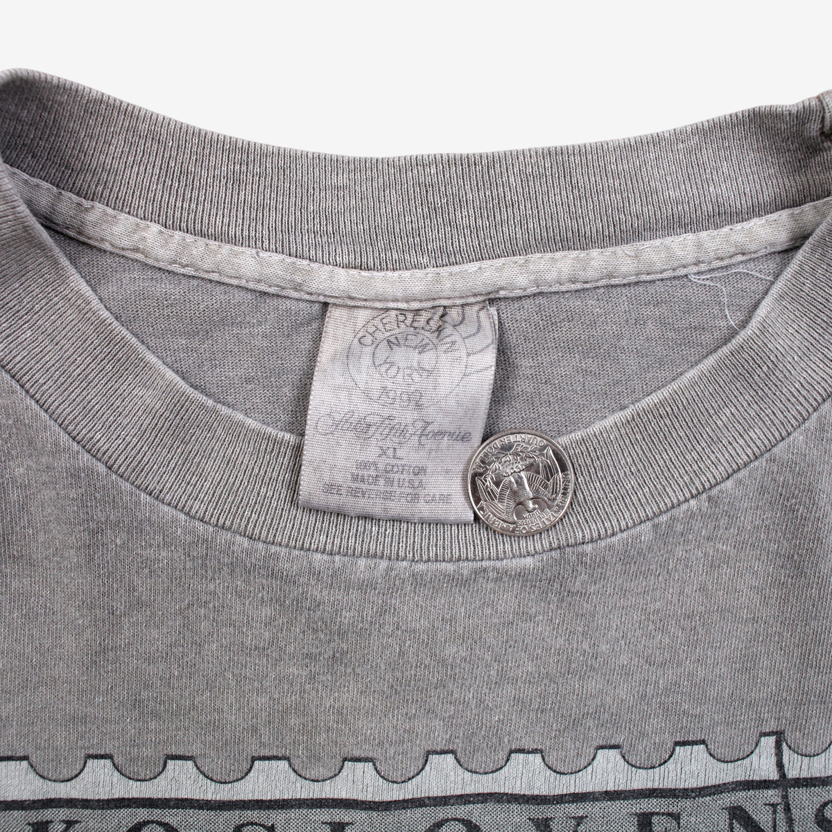 Vintage Saks Fifth Avenue Chereskin T-shirt XL Boxy Mens 90s Grey Running