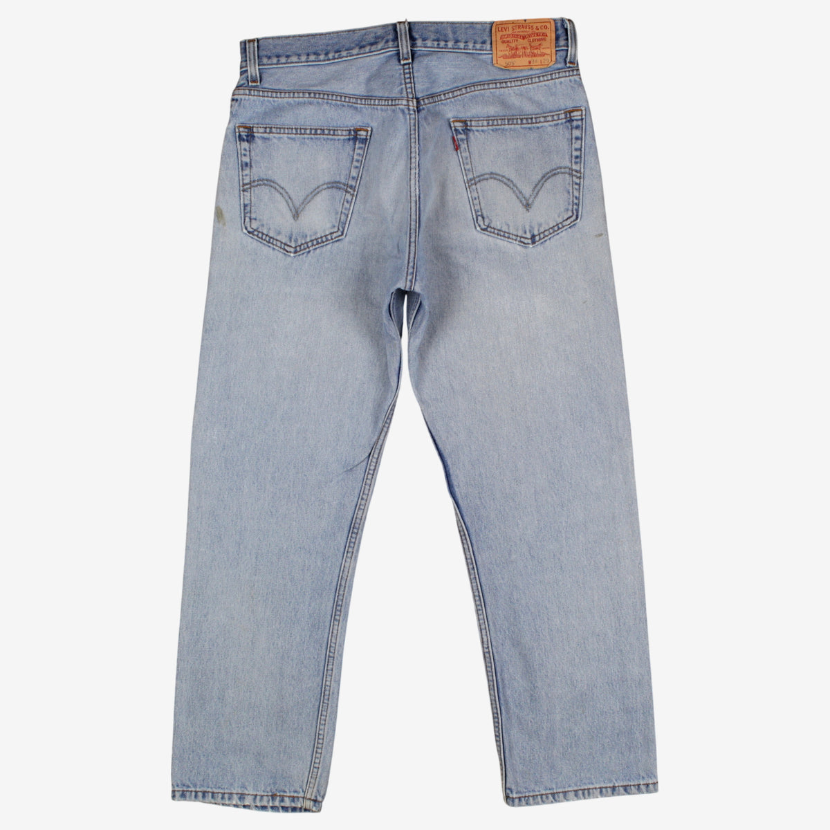 Levis 505 Jeans 34x29 Blue Regular Straight Light Stonewash Denim