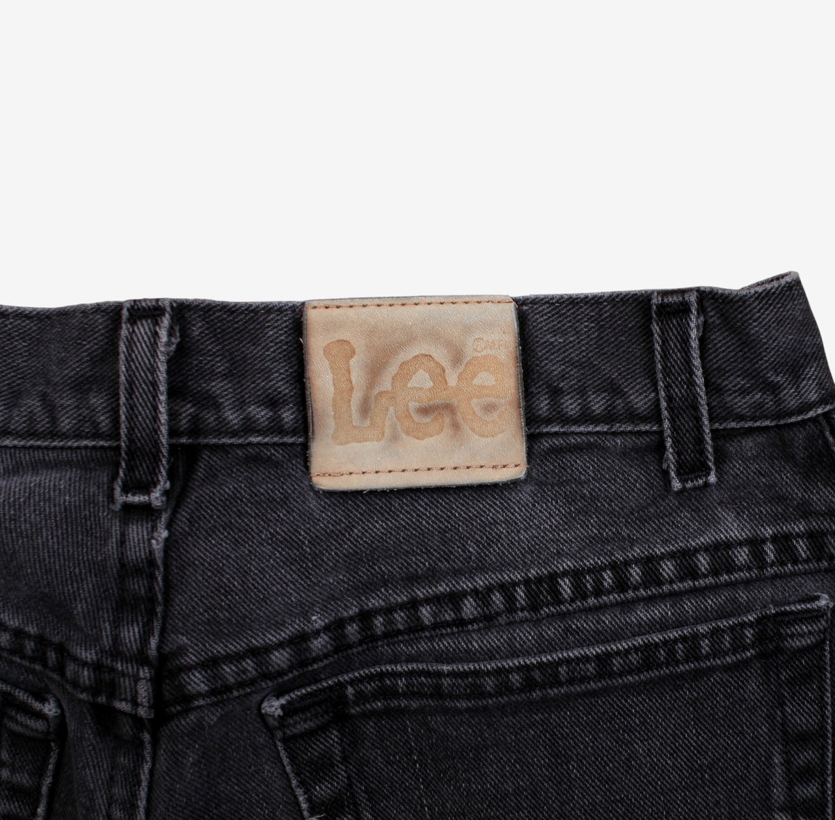 Lee Jeans 30x30 Womens Faded Black Grey Mid Rise Zip Fly Straight Denim