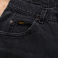 Lee Jeans 30x30 Womens Faded Black Grey Mid Rise Zip Fly Straight Denim