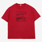 Vintage Levis T-shirt XL Mens Red Thrashed Motorcycle Graphic Biker Grunge