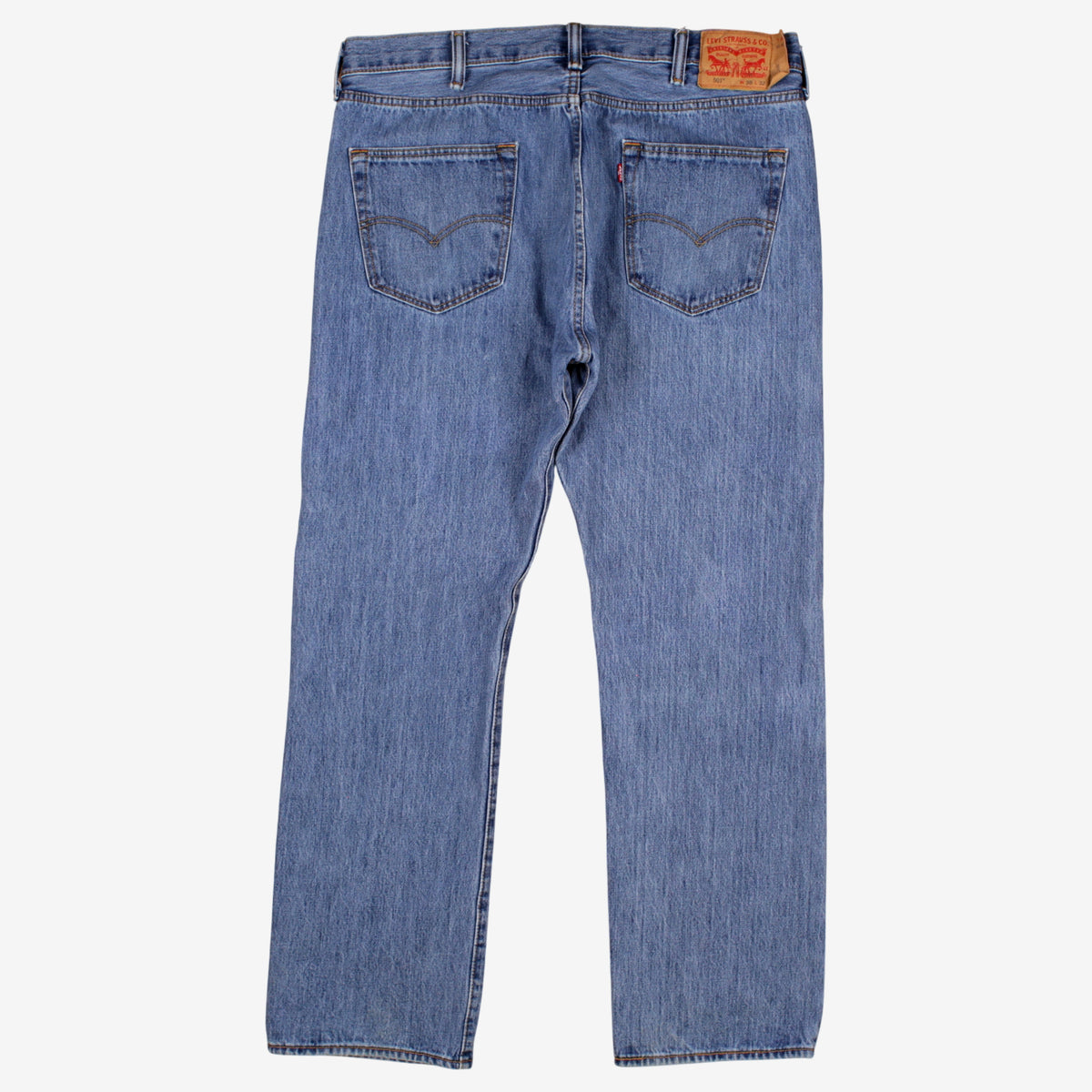 Levis 501 Jeans 38x32 Blue Regular Straight Stonewash Red Tab Denim