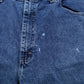 Wrangler Carpenter Denim Shorts Jorts 38 00s Blue Workwear Utility Y2k