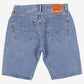Levis 505 Denim Shorts Jorts 32 00s Blue Western Relaxed 100% Cotton