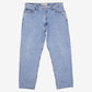 Levis 550 Jeans 40x32 Blue Relaxed Taper Faded Light Stonewash Zip Denim