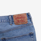Levis 550 Jeans 40x32 Blue Relaxed Taper Faded Light Stonewash Zip Denim