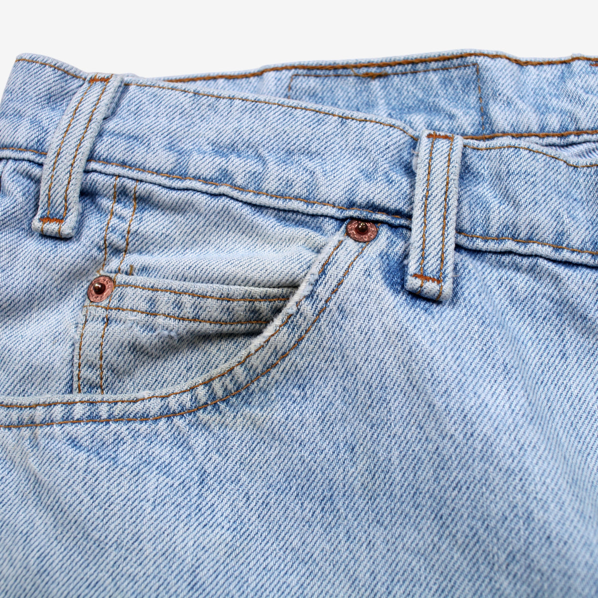 Vintage Levis 505 Jeans 34x30 90s Blue Regular Straight USA Made Light Denim