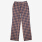 Vintage Check Trousers Pants 28x32 Womens 80s Blue Plaid Straight
