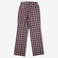 Vintage Check Trousers Pants 28x32 Womens 80s Blue Plaid Straight