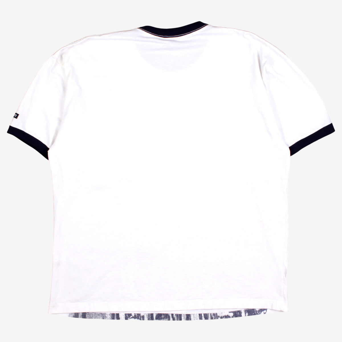 Bugle Boy Ringer T-shirt XL Mens White Cyclist Race Graphic Y2k