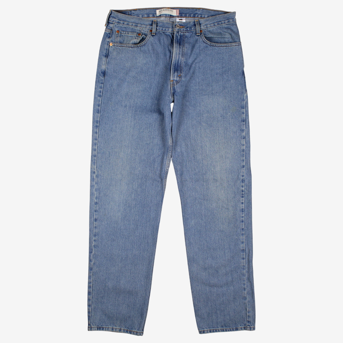 Levis 550 Jeans 38x36 Blue Relaxed Taper Faded Zip Fly Mid Rise Denim