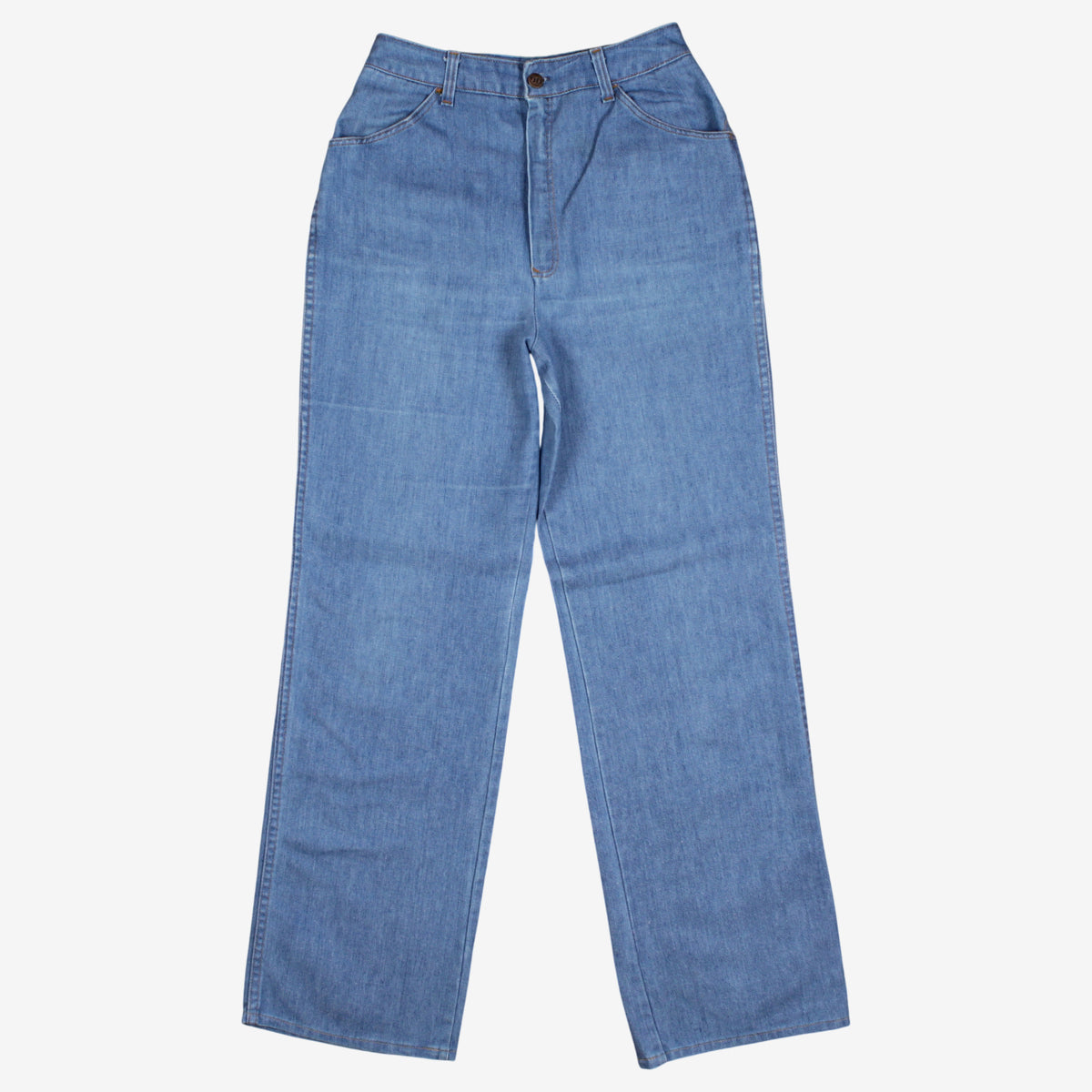 Vintage Sears Jeans That Fit 26x32 Womens 70s Blue Medium Stonewash Wide Denim