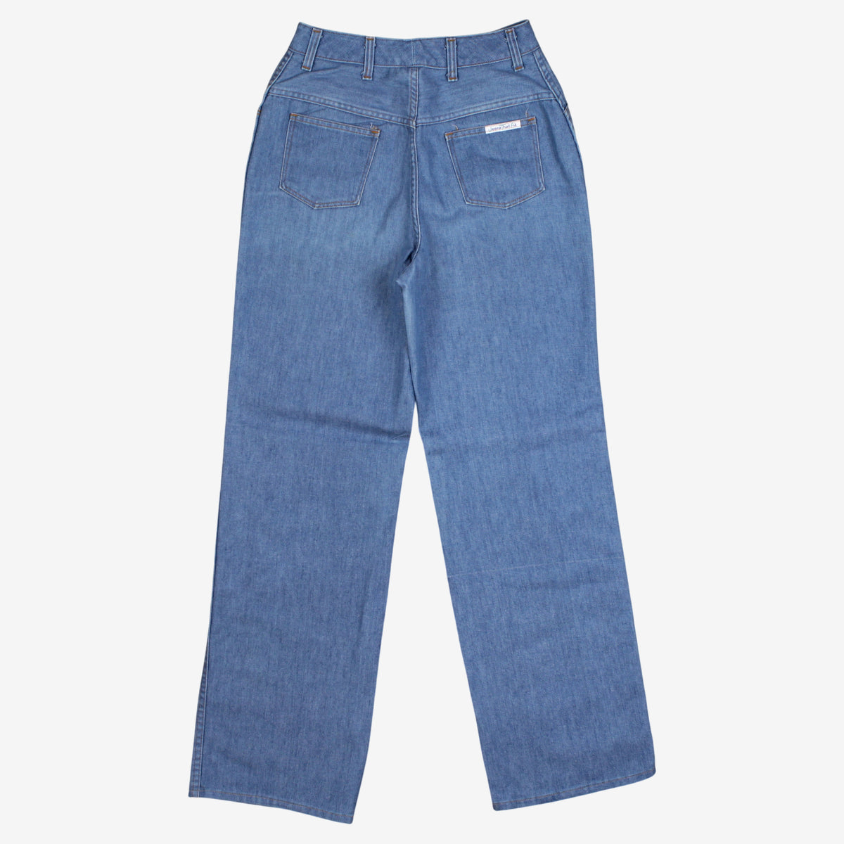 Vintage Sears Jeans That Fit 26x32 Womens 70s Blue Medium Stonewash Wide Denim