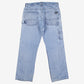 Vintage Key Carpenter Jeans 33x30 90s Blue Faded Light Stonewash Workwear Denim