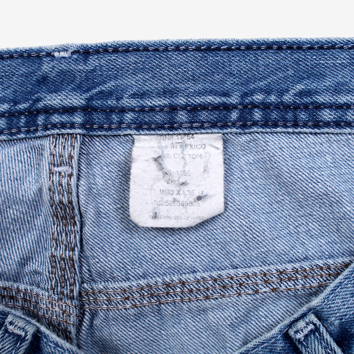 Vintage Key Carpenter Jeans 33x30 90s Blue Faded Light Stonewash Workwear Denim