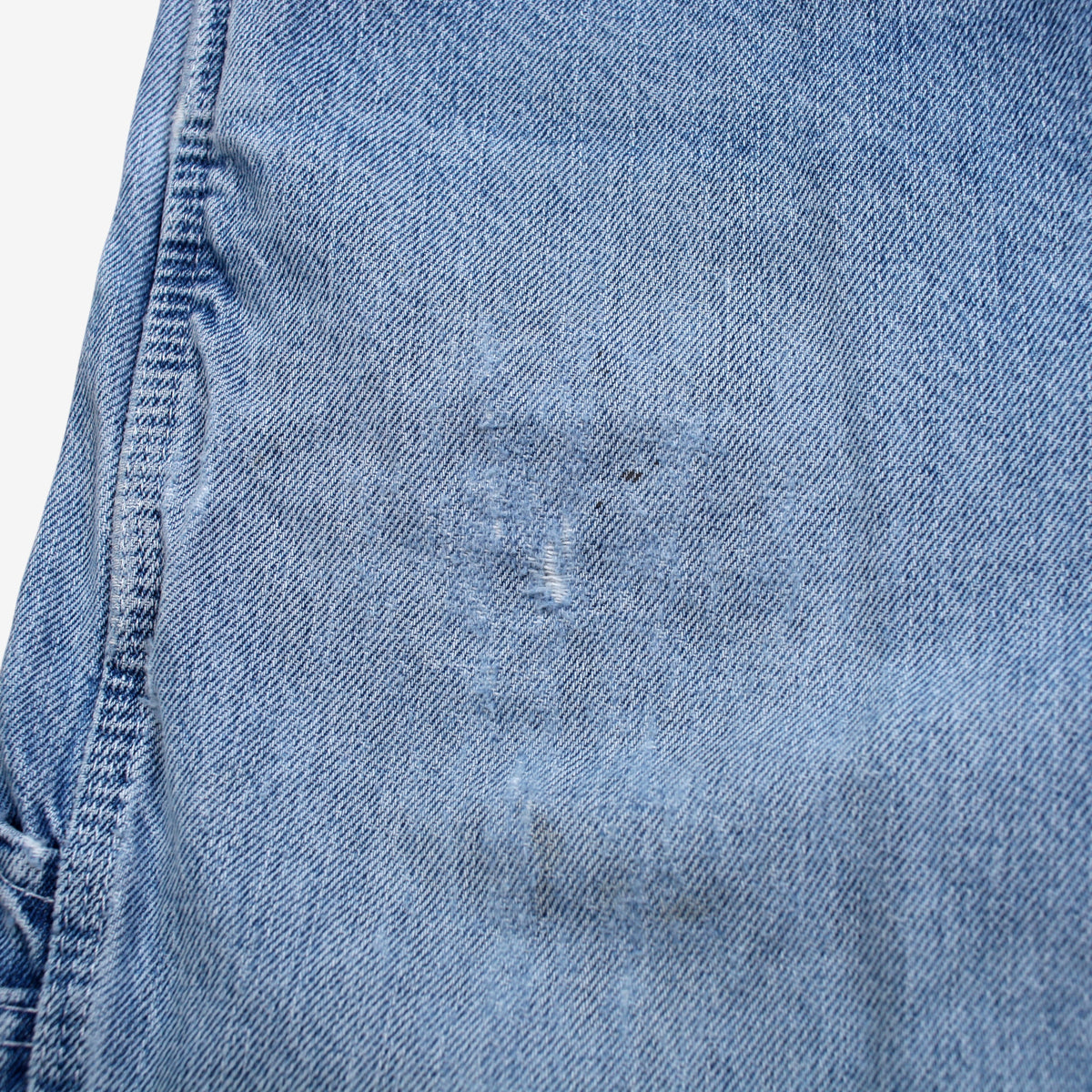 Vintage Key Carpenter Jeans 33x30 90s Blue Faded Light Stonewash Workwear Denim