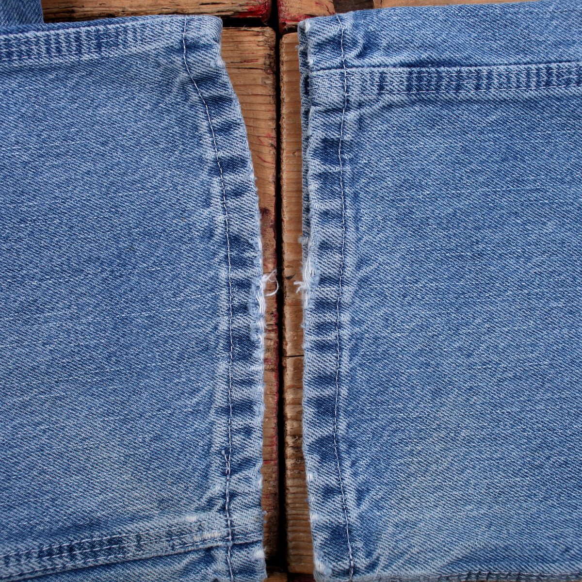 Vintage Key Carpenter Jeans 33x30 90s Blue Faded Light Stonewash Workwear Denim
